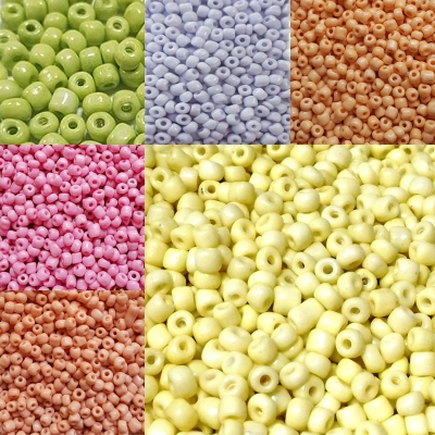 Margele de nisip pastel 4mm
